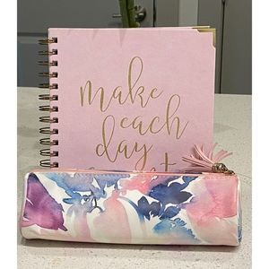 Journal/Empty Planner and Pencil Pouch